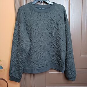 Zara Women's size S Army Green Sweater